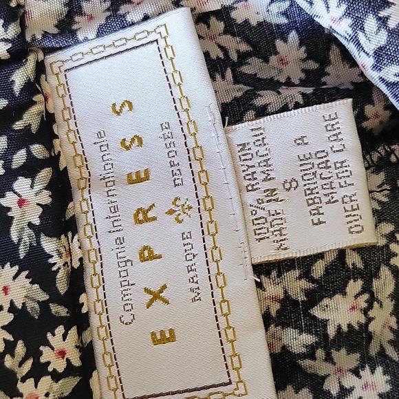 Vintage Express Button Up Floral Maxi Skirt Rayon 90s Compagnie Internationale S - Picture 6 of 8